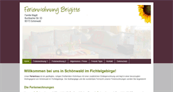 Desktop Screenshot of fewo-schoenwald.de